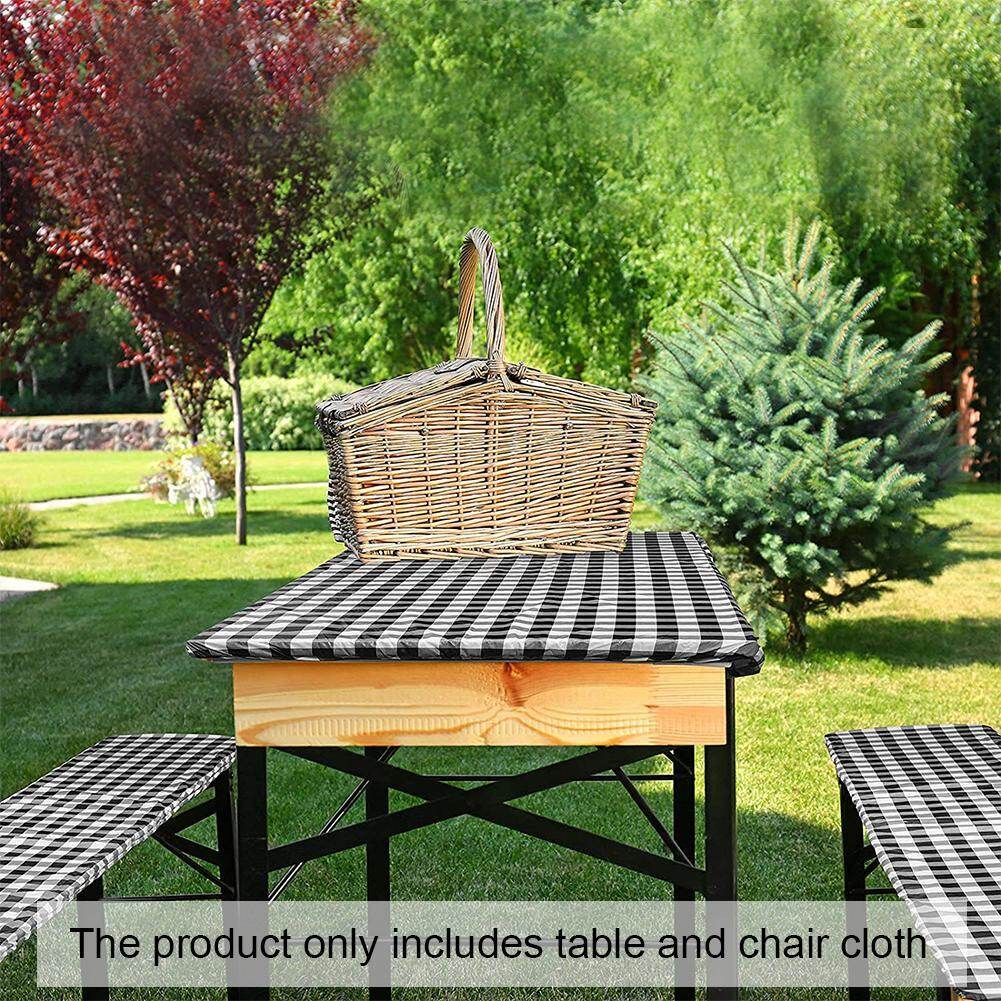 Gambar PVC+Flannel Elastic Band Plastic Check Table Cloth Oilproof Waterproof Hotel Household Printing and Goods Rectangular V7S0