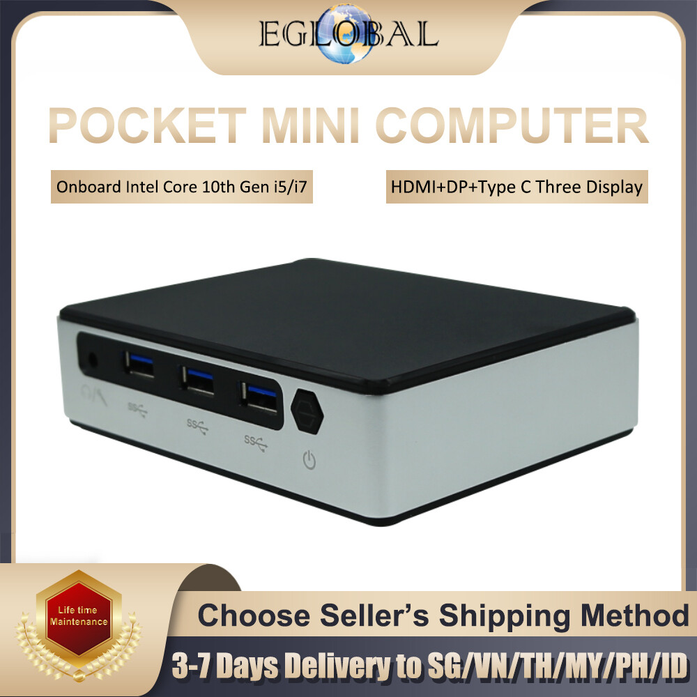 Eglobal Super Pocket Mini PC Intel Core i5-1030NG7 i7-1060NG7 Max 16G DDR4 2TB NVME SSD Wake on LAN desktop pc Gamer Computer gaming pc for Design office home ราคา 16,327 บาท*ส่งฟรี