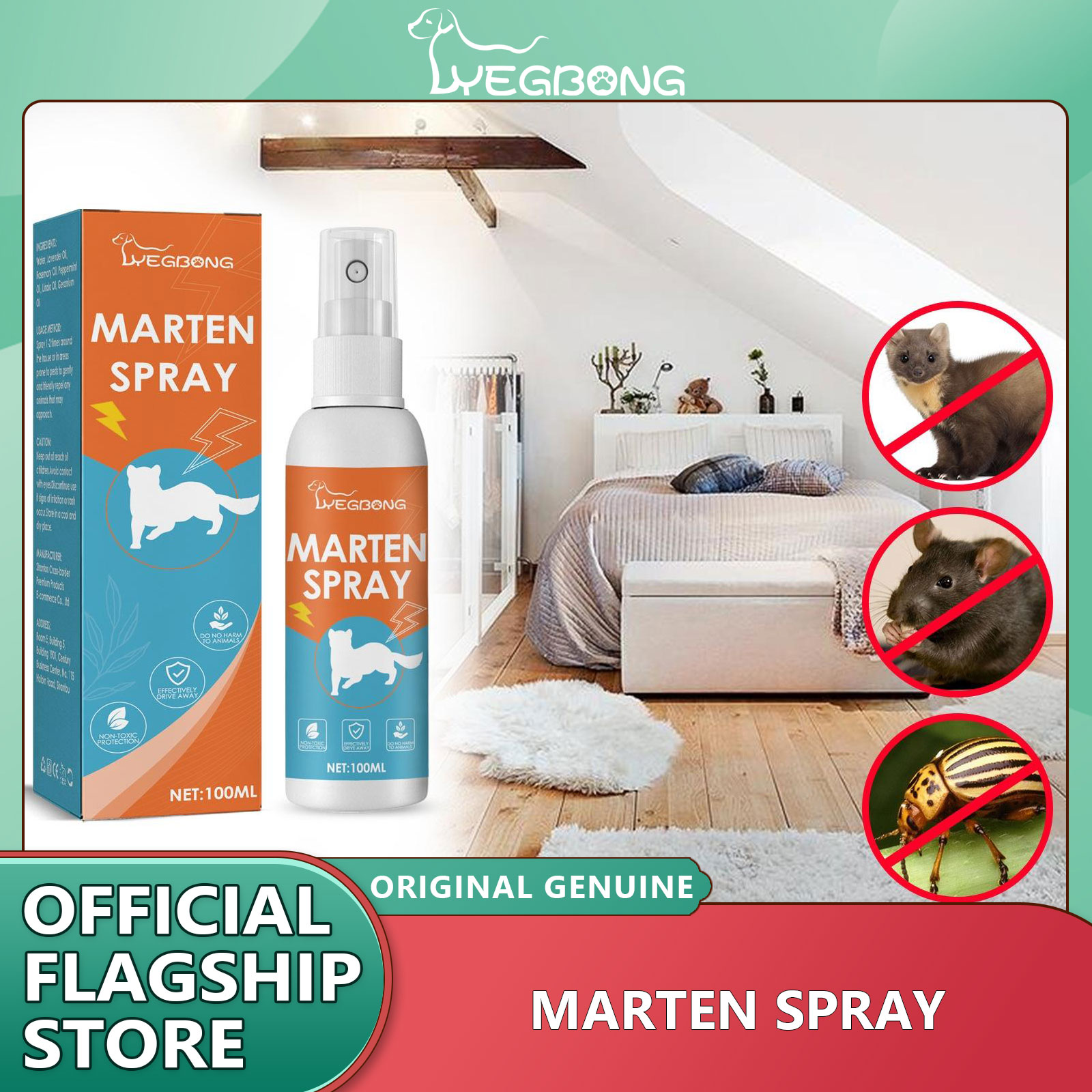 Yegbong Mink repellent Spray Car engine gardeners use mink repellent repellent spray Marten Control Spray Conserve Ecosystems Automobile Engine Mouse Spray For Protecting Wires Cables Car Marten Spray Peppermint Oil For Mice Pepper Extract Peppermint Oil ราคา 151 บาท*ส่งฟรี