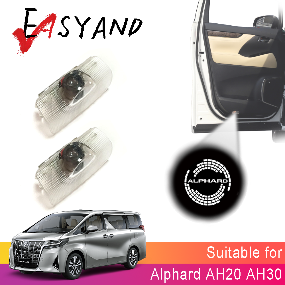 [2Pcs Led Logo Laser Projector for Toyota Alphard 2008-2026 Welcome Lamp Original Installation Car Door Light,2pcs LED Door Laser Logo Projector for Toyota Alphard 2008-2026 Welcome Lamp Original Installed Car Interior Light,] ราคา 259 บาท*ส่งฟรี