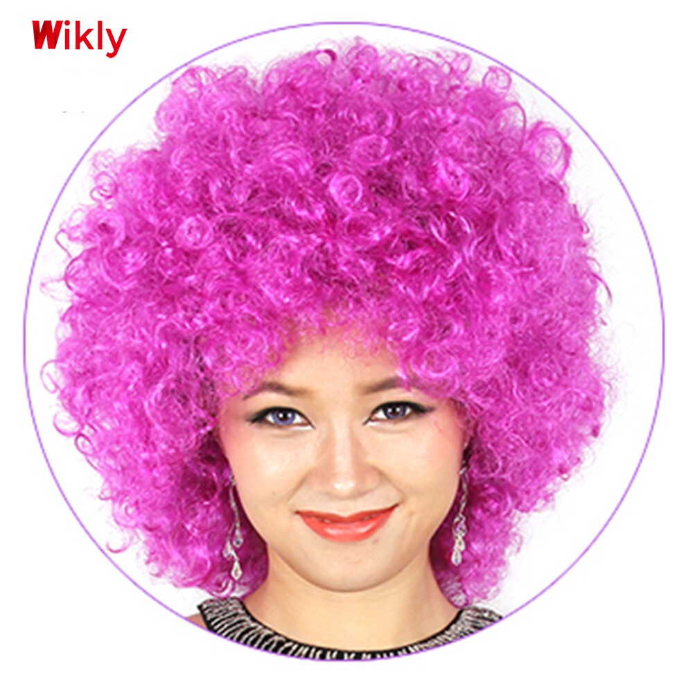 Gambar Wikly Wig badut Rambut Kribo warna warni wig palsu badut