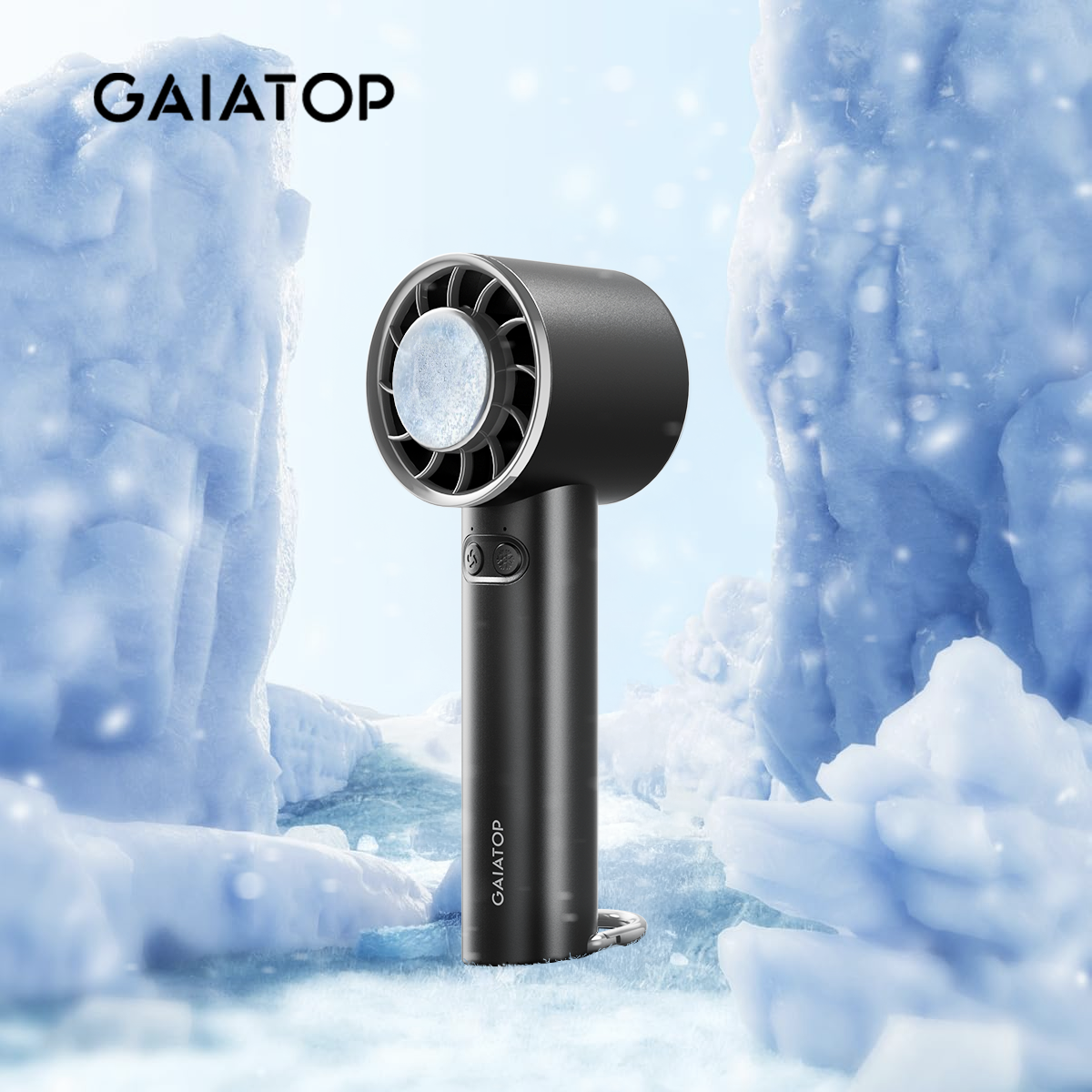 Gaiatop Ice Mini fan High Speed Refrigeration Handheld Fan Portable Fan Rechargeable 2000mAh ราคา 259 บาท*ส่งฟรี