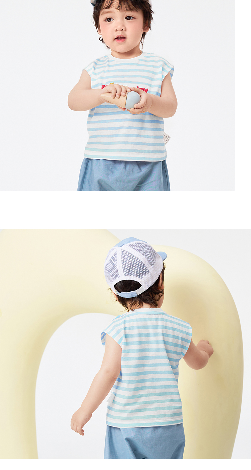 balabala Baby T-Shirt Boy And Girl Short Sleeves 2025 New Spring And Summer Sweet Trendy · v4