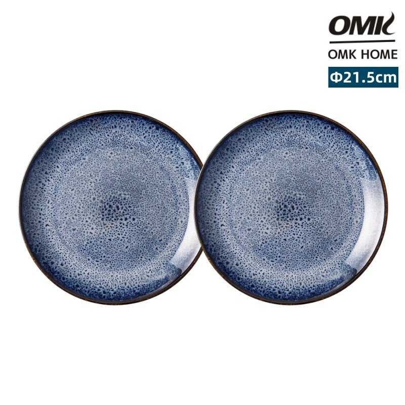 OMK Star Design Series Ceramic 8 inch Dinner Plate set ราคา 222 บาท*ส่งฟรี