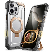 Supcase Unicorn Beetle Grip cho 16 Pro/16 Pro Max Trường hợp với đứng hỗ trợ MagSafe bậc quân sự bảo vệ chống rơi chịu lực cao gồ ghề Ốp điện thoại có nam châm