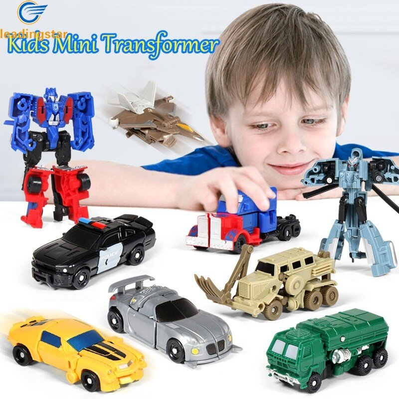 LEADINGSTAR Kids Mini Optimus Prime Bumblebee Transformers Robot Toys Kid