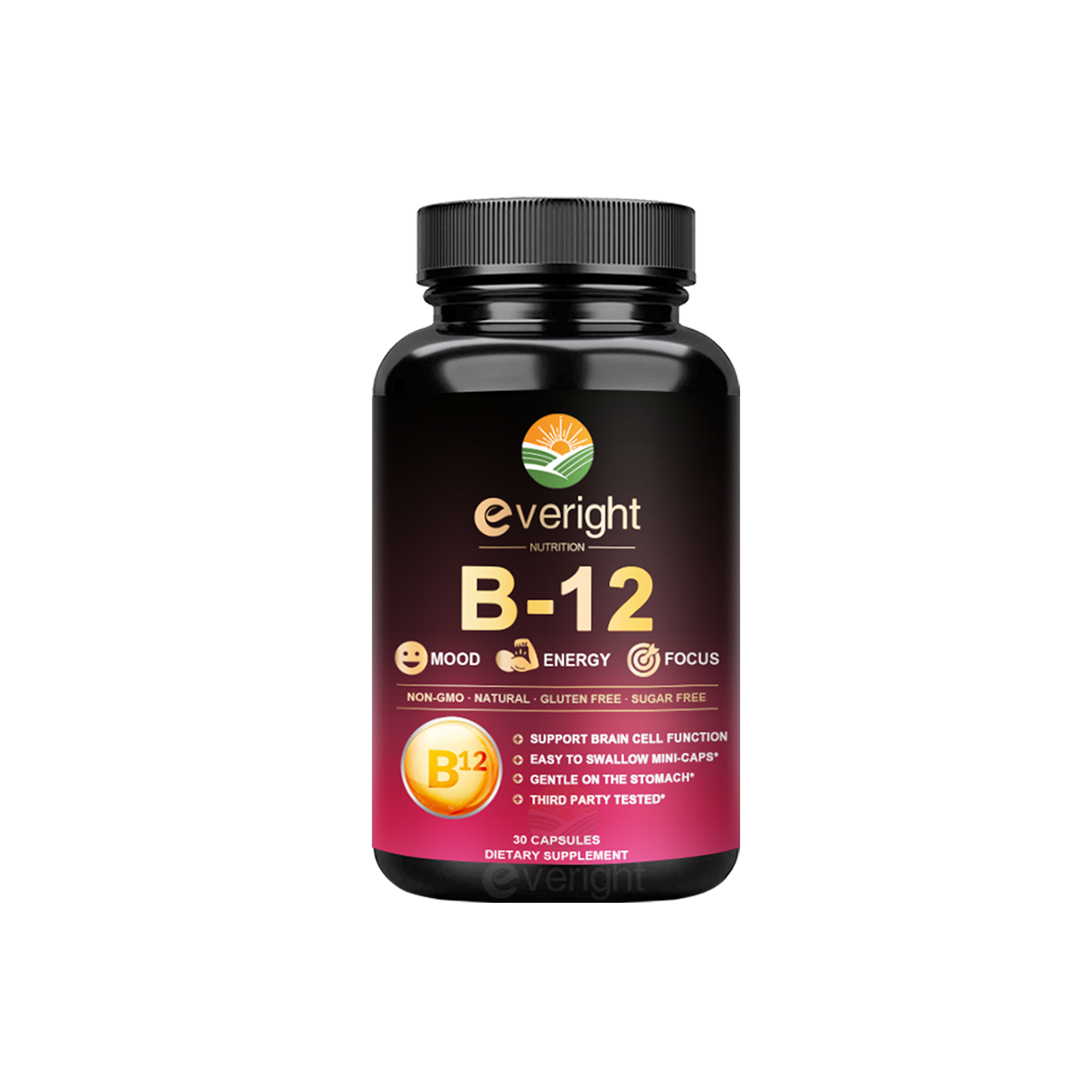 Vitamin B12-cho tâm trạng não hệ thần kinh năng lượng chuyển hóa-3 dạng B12 hoạt tính sinh học 5000 