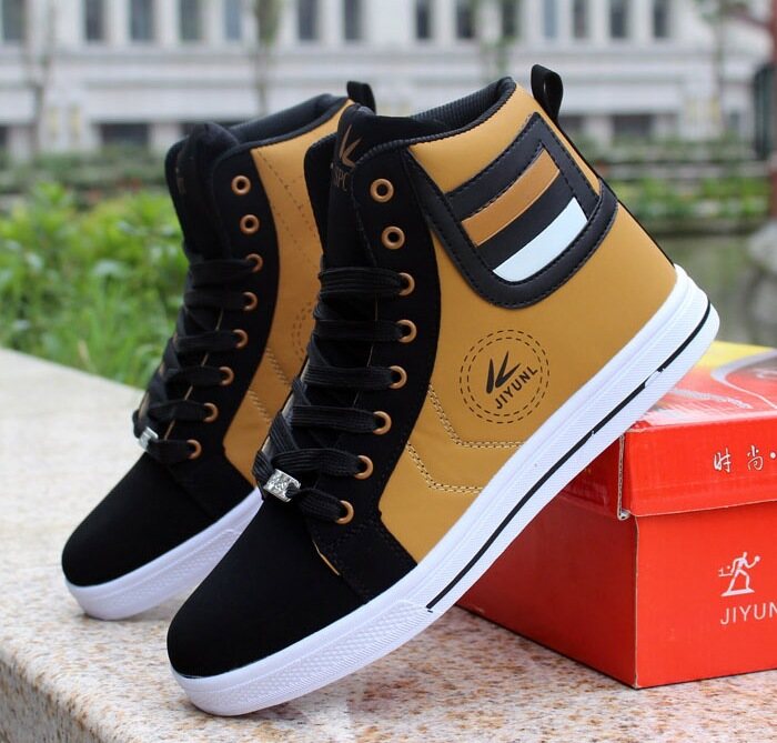 2021 Fashion Men Casual High Top Sport Sneakers Athletic Running