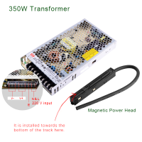 LED Magnetic Track Light System Accessories Rail Connector Power Transformer Track Rails For Magnet Track Lights Kit 48V