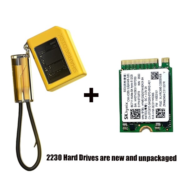 Sharge/shargeek M.2 NVMe Hộp ổ cứng lưu trữ thể rắn SSD Hộp ổ cứng di động M2 hộp bên ngoài màu vàng