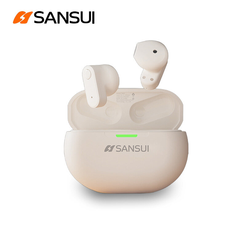 SANSUI W97 Tai nghe siêu nhỏ nửa trong tai ENC Tai nghe trò chuyện Tai nghe chơi thể thao