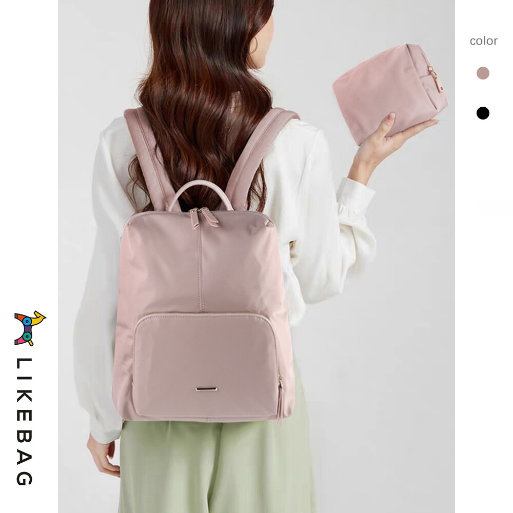 LIKEBAG Backpack bag for women2023New style fashion travel bag commerce laptop bag Nylon cloth Large capacity student school bag ราคา 1,283 บาท*ส่งฟรี