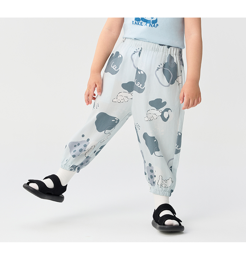 balabala Children Pants For Boy And Girl Summer Antimosquito Pants Little Kids Summer Breathable Outdoor Casual Pants · v4