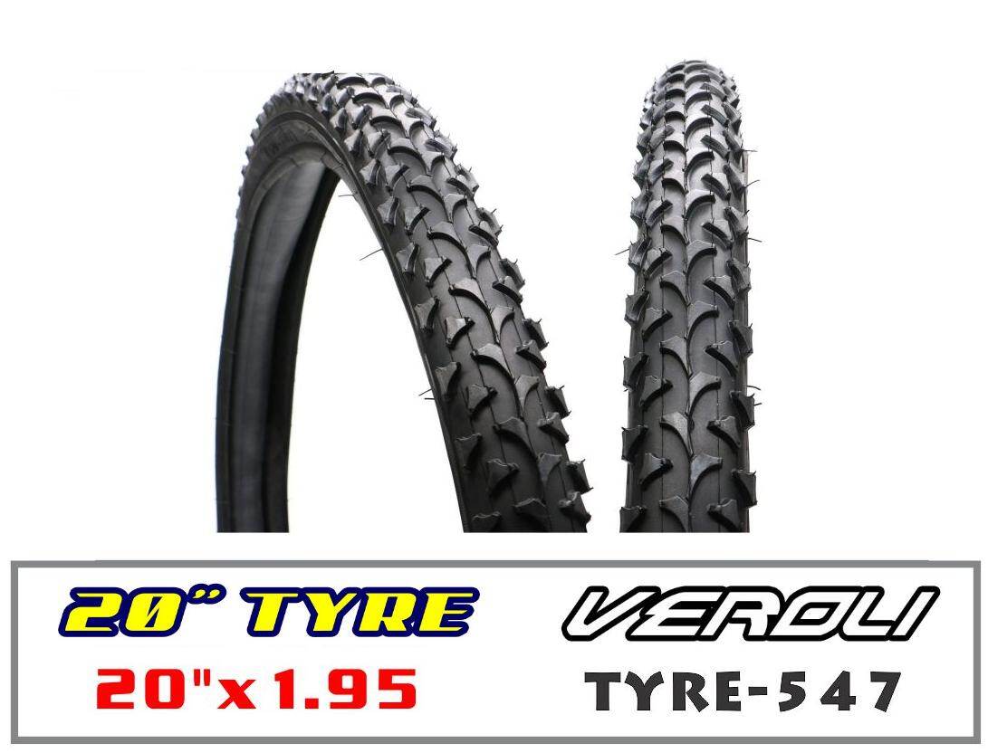 VEROLI BICYCLE TIRE SIZE 20 x 1.95 