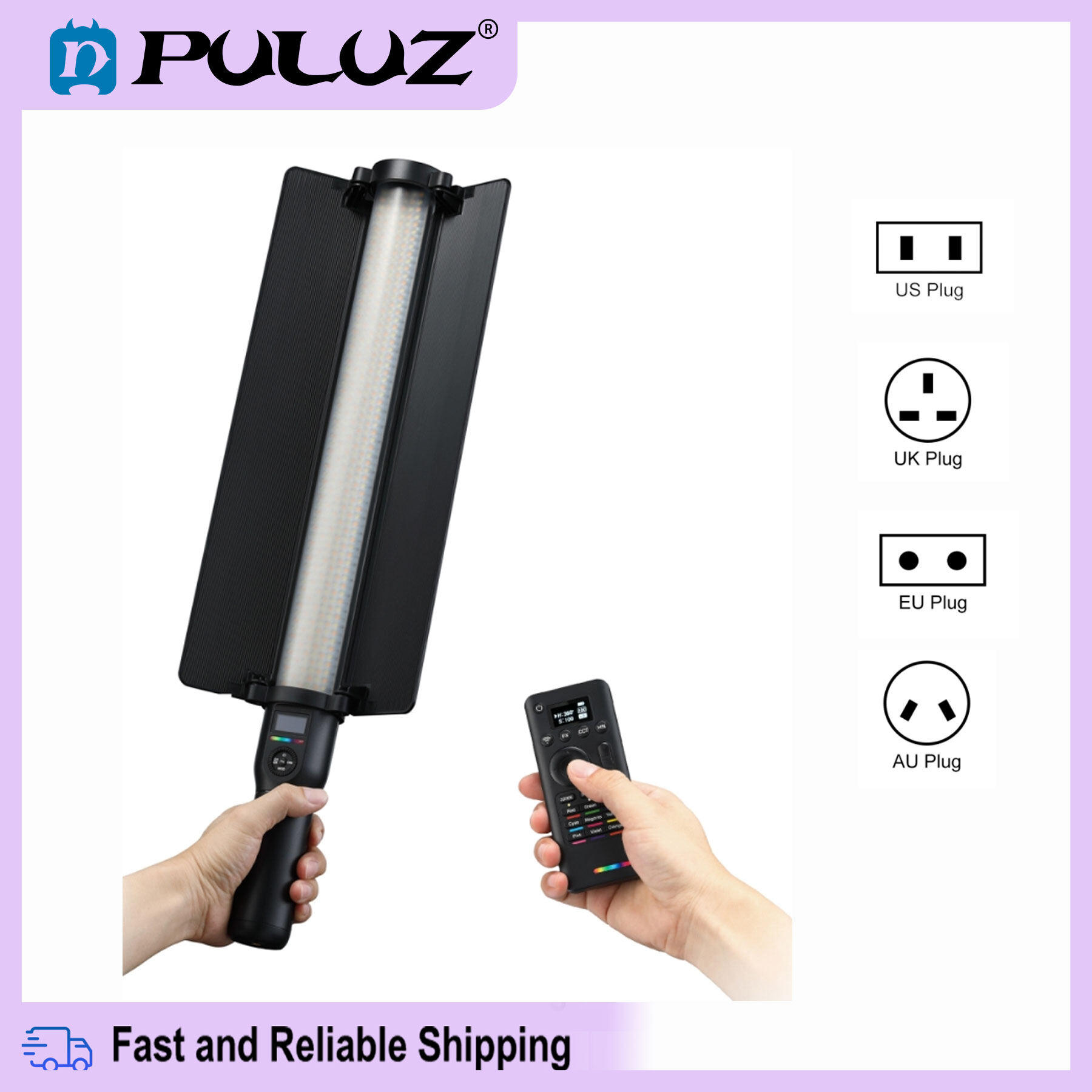 【New in stock】PULUZ Godox LC500R RGB Full Color LED Light Stick Handheld Fill Light with Remote Control(US/UK/EU/AU Plug) ราคา 10,335 บาท*ส่งฟรี