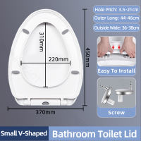 Bathroom Toilet Seat Silent Design Toilet Seat U-Shaped Widened Curved Toilet Seat Easy To Install
