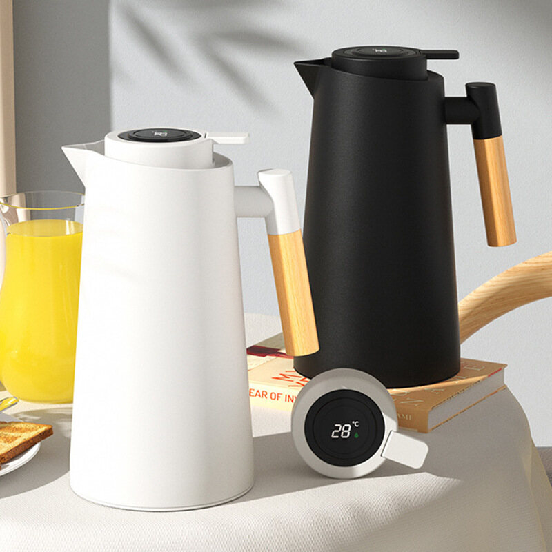 Gambar Hotel Coffee Pot Vacuum Glass Liner Kettle Warm Pot Gift Printing Large capacity Nordic Household Insulation Pot
