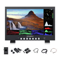 FEELWORLD FVM215 21.5 Inch 1000nit High Bright Production Broadcast Studio Monitor with Waveform LUT 8 Bit Color Depth 4K60Hz HDMI 3G-SDI in and Out