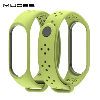Mijobs Sports Strap for Xiaomi Mi Band 3 Mi Band 4 Silicone Strap Mi Band3 4 Watchband Bracelet Miband 3 4 Wristband Smart Watch Mi3/4 Accessory (2)