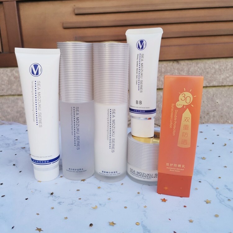 Gambar Wansi Cosmetics Counter Authentic Ocean Bird s Nest Series Moisturizing Whitening Set Bowl Silk Skin Care Sunscreen Female