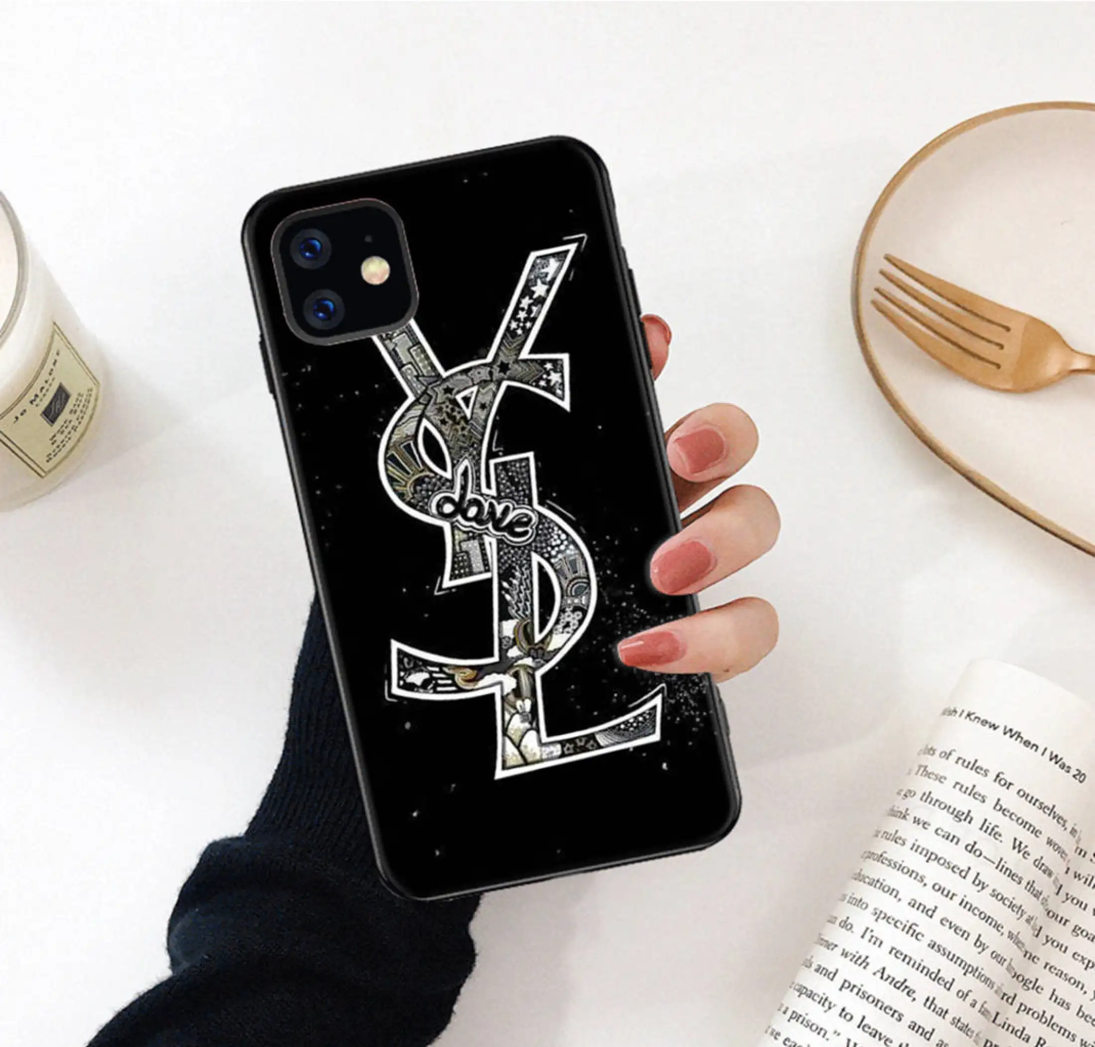 Ysl Iphone 11 Phone Case Iphone 5s 6s 7 8 Plus Xr Xs Max 11 12 Mini Pro Max Se Soft Silicone Lazada Singapore