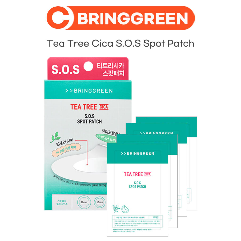 Cây trà cica s.o.s. miếng dán điểm 75 + 25 miếng/k-beauty