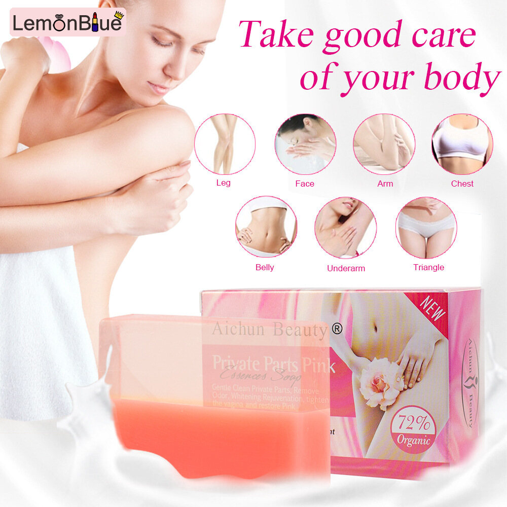 Gambar LemonBlue Private Pink Cleansing Soap 100g Lip   Armpit Private Dull Qhitening Skin Care Handmade Soap for Women