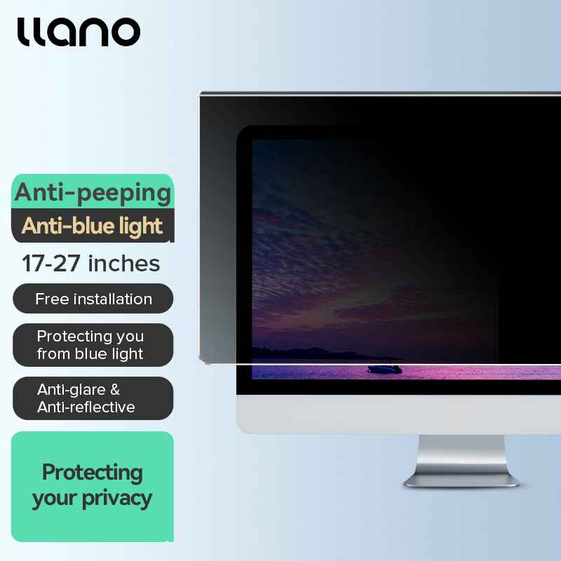LLANO Acrylic Privacy Screen Protector for Computer, Anti-blue Ray / Anti-reflective Glare, HD Screen Protector for 17-27 inch PC / Computer / Monitor ราคา 699 บาท*ส่งฟรี