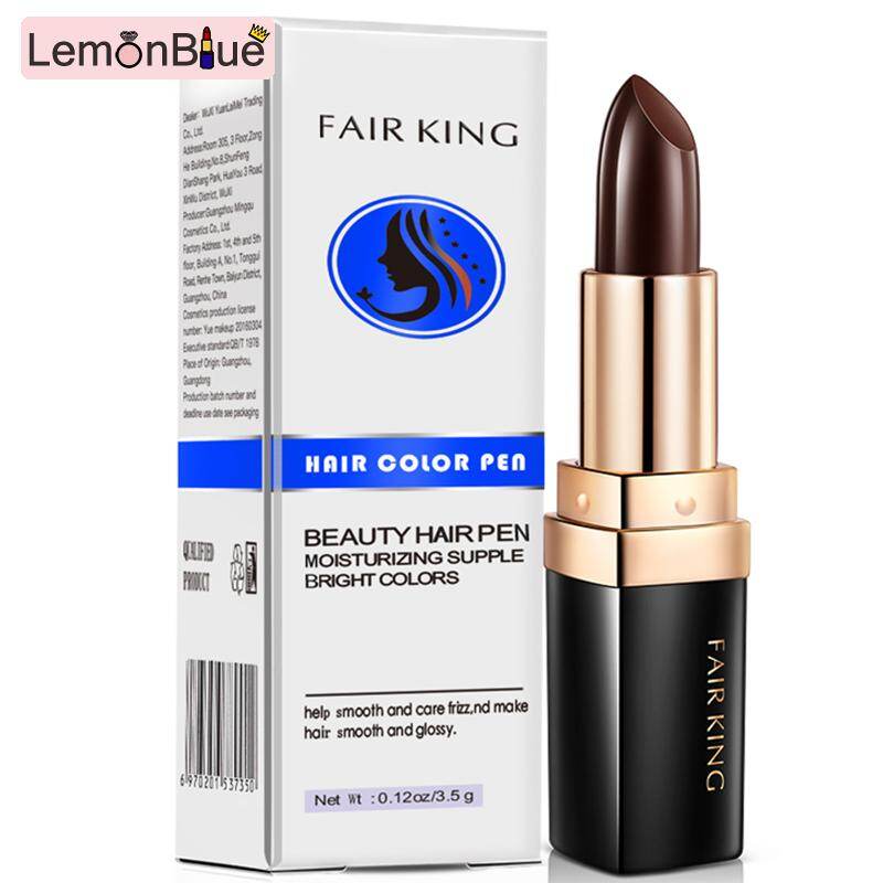 Gambar LemonBlue Hair Chalk Lipstick Color Pen Non toxic Cover Gray Crayon Temporary Hair Dyeing