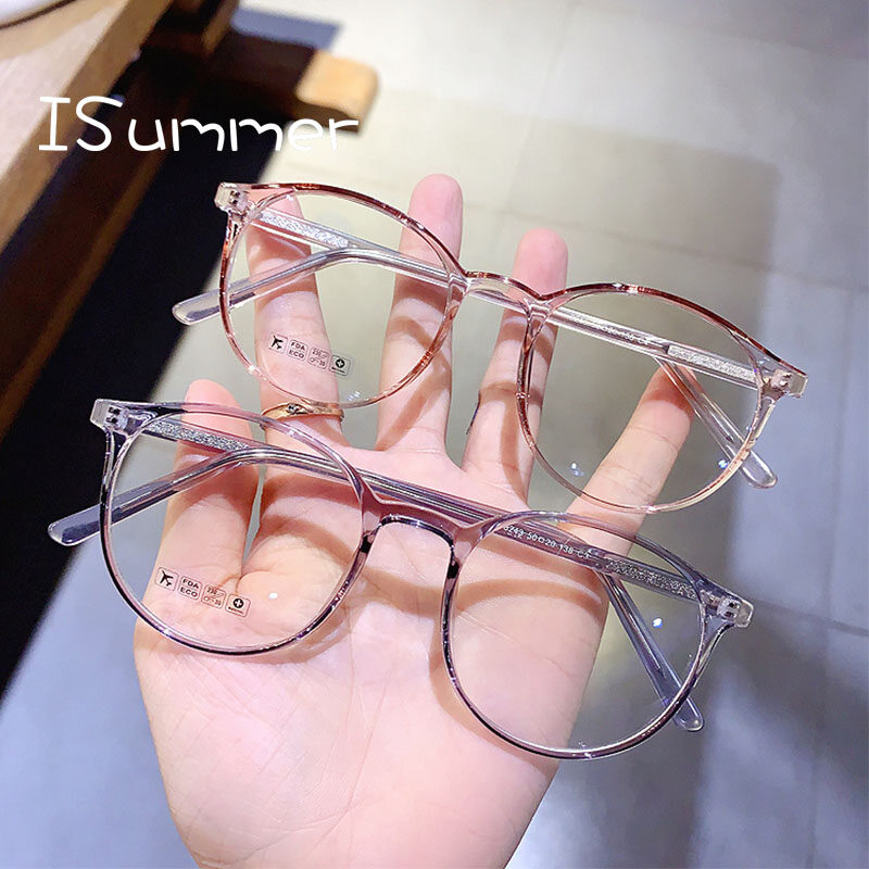 Kính Mắt ISummer Thời Trang Cho Nữ, Kính Cận Thị Gọng Kính Siêu Nhẹ Tương Thích Độ Tròn