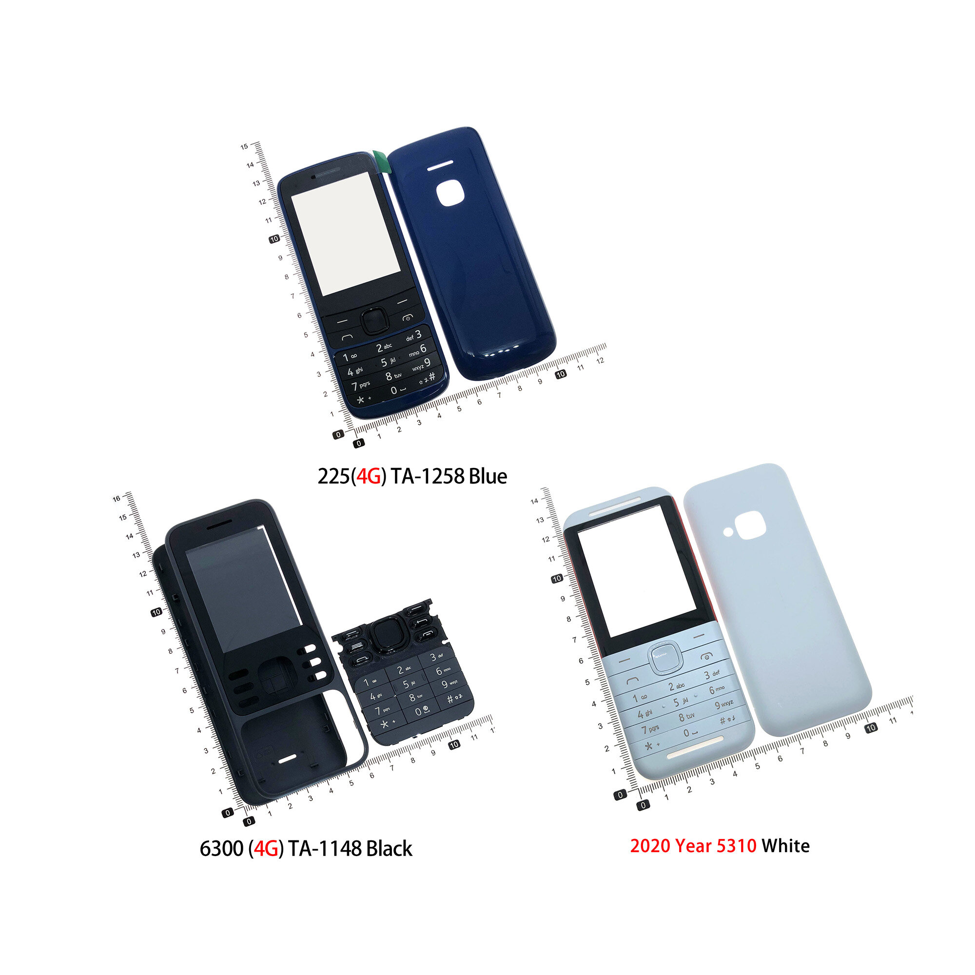 Áp dụng cho nokia housing 2020 5310 6300 225 4g ốp lưng & bao da điện thoại nắp cửa sau phụ kiện thay thế