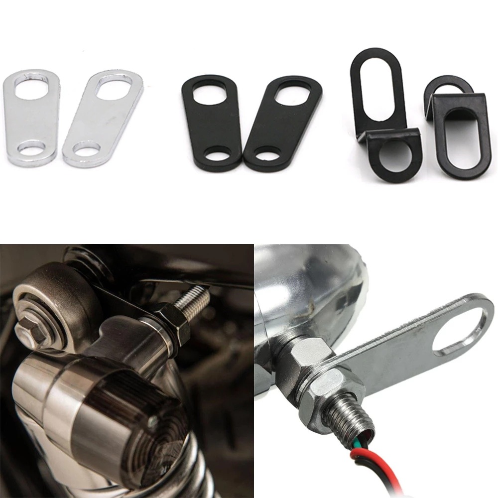 Cặp giá đỡ đèn tín hiệu rẽ xe máy giá đỡ gắn chống sốc thông dụng bộ chuyển đổi kẹp tai phuộc 10mm cho xe đạp địa hình cafe racer