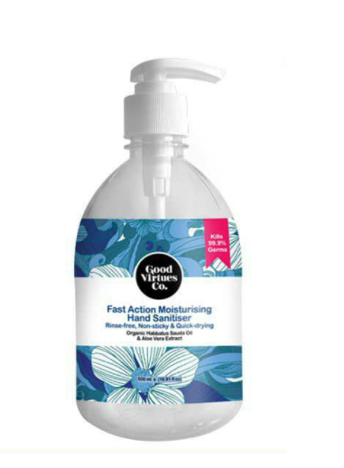 Gambar Good Virtues Co. Fast Action Moisturising Hand Sanitiser (500ml)