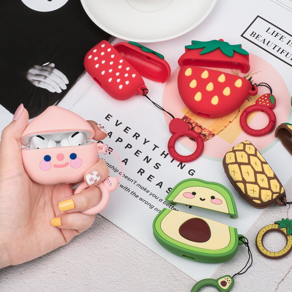 Hoạt Hình Dễ Thương Bìa Cho Airpods 1 2 Tai Nghe Ốp Bảo Vệ Tai Nghe Không Dây Bluetooth Trường Hợp