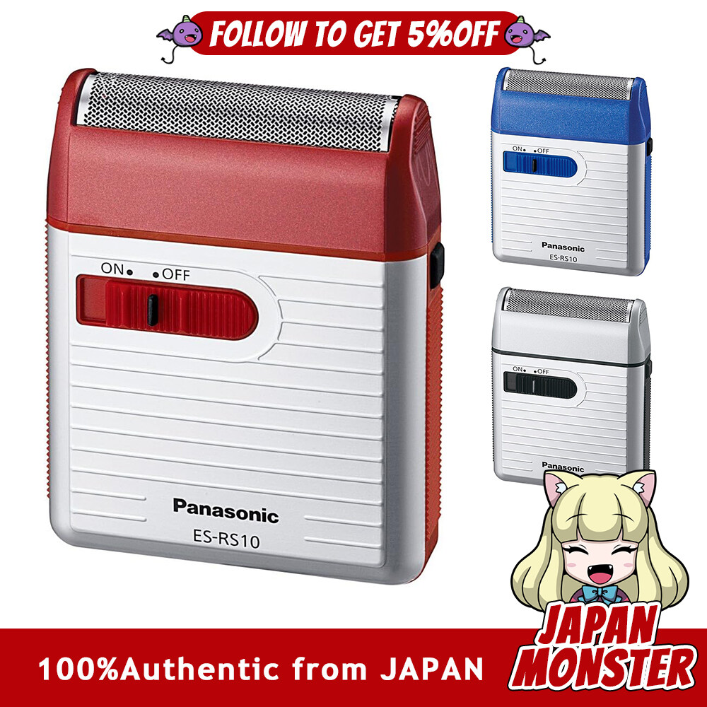 [3Color] Panasonic Men's Shaver 1 blade ES RS10 Silver Tone Red Blue