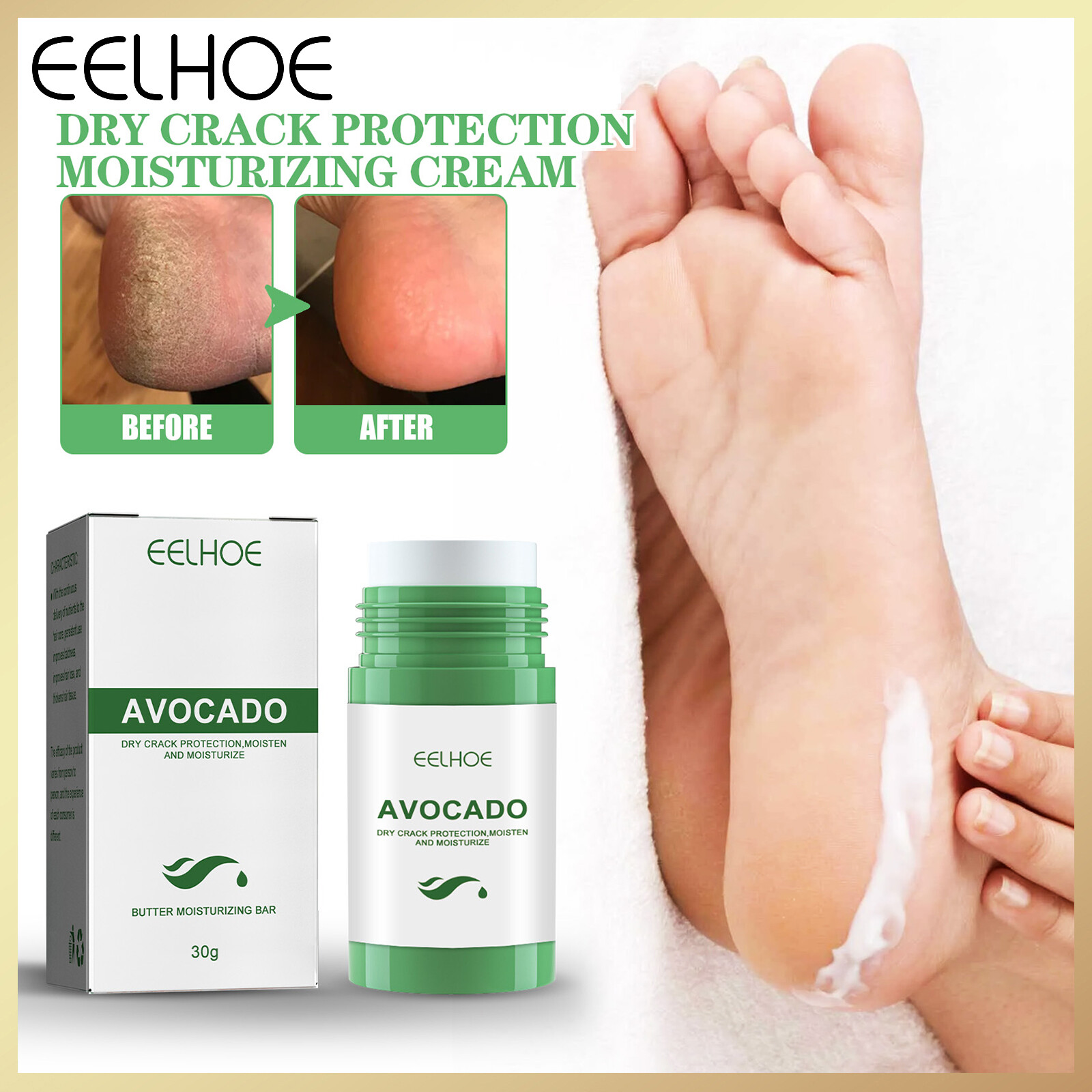 Eelhoe kem nứt bàn chân tay kem sửa chữa bàn chân và bàn tay nứt nẻ gót chân kem chăm sóc da chống nứt nẻ trung quốc kem dưỡng ẩm chống nứt nẻ bàn tay và bàn chân kem chăm sóc da làm mềm da loại bỏ da chết