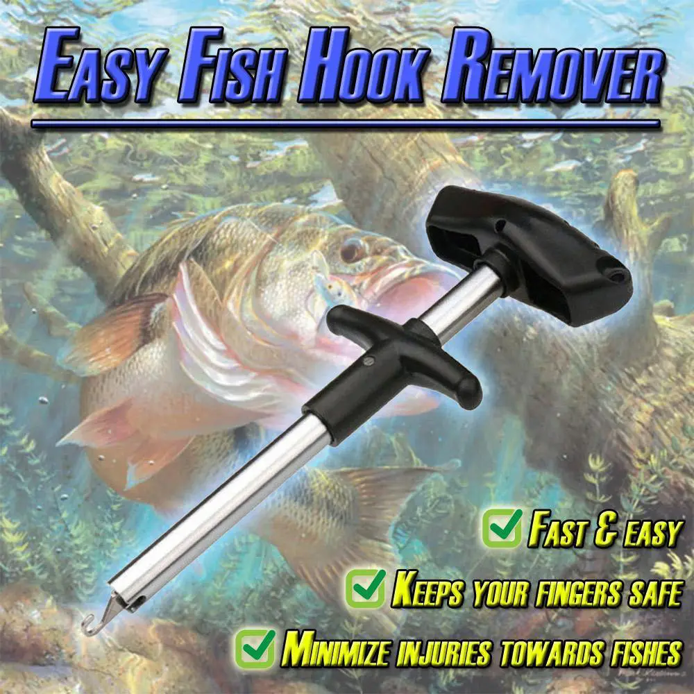 easy fish hook remover tool