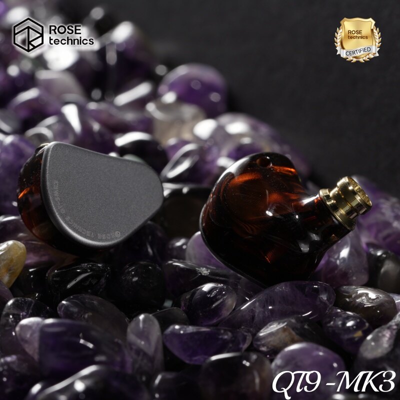 Rose Technics QT9-MK3 Wired Headphones Hybrid In-ear Earphone HIFI Headphones Earbuds single crystal copper Ergonomic wear 5N single crystal copper OCC wire 10MM LCD Tesla Moving Circle MMCX lapel pin Loop iron mixes Complement each other headphone ราคา 10,217 บาท*ส่งฟรี