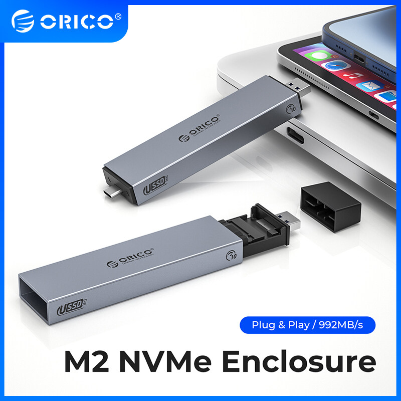 ORICO M.2 NVMe SSD Bao Vây Không Dây, Công Cụ Miễn Phí USB C Bên Ngoài NVMe SSD Bao Vây, 10Gbps M.2