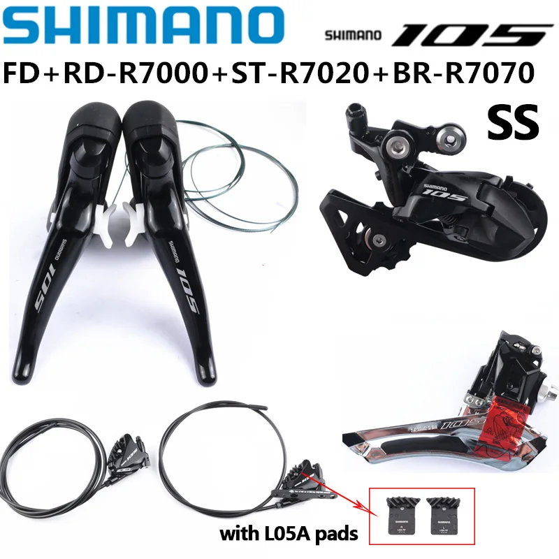 パーツ SHIMANO 105 r7000 hydraulic SHIMANO 105 R7000 2x11 Speed Groupset R7020 R7025 Shifter R7070