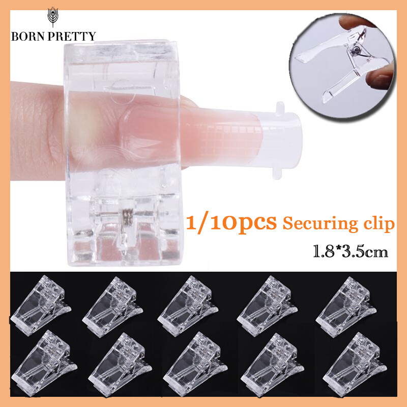 BORN PRETTY 1 10pcs Quick Extension Nail Clips Acrylic Extension Tips For