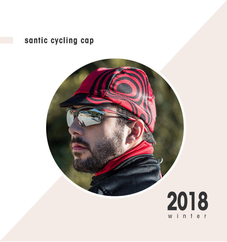 santic sendike mũ nhỏ chống gió thiết bị đạp xe mùa thu đông mũ che nắng xe đạp giữ ấm lông cừu bên trong nam 2