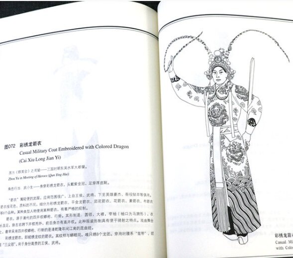 中国京剧服装图谱谭元杰著京剧服饰制作技艺177幅画稿服装平面展示图