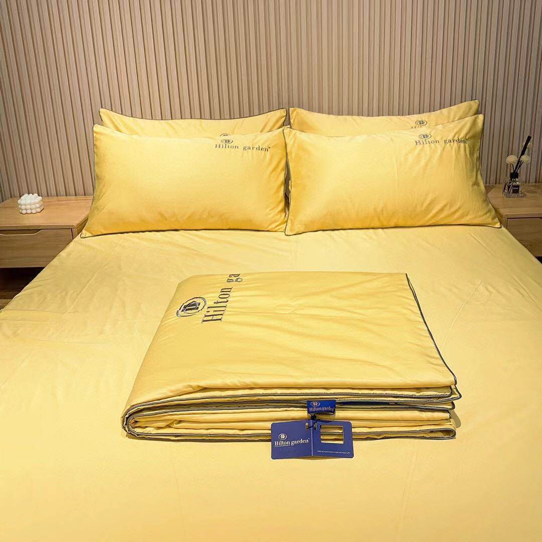 Hilton Chăn Lụa Mùa Hè, Bộ 4 Cái Chăn Mùa Hè Điều Hòa, Có Ga Trải Giường Và Vỏ Gối
