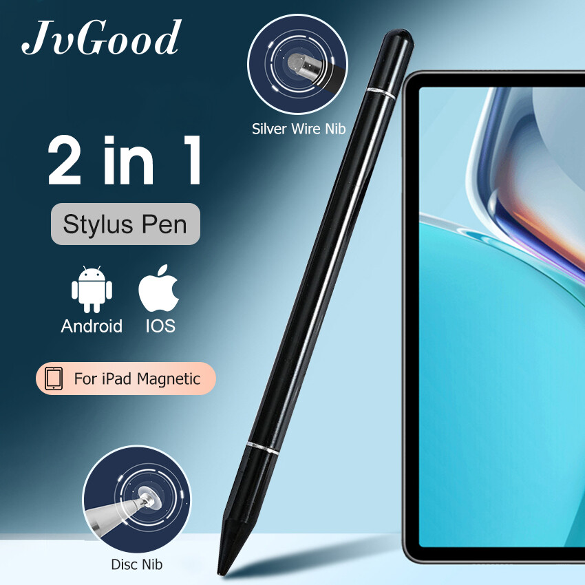 Jvgood bút cảm ứng cho ipad với lòng bàn tay từ chối, 2 trong 1 bút cảm ứng điện dung bút cho màn hình cảm ứng từ tính thụ động bút chỉ điểm bút cảm ứng đa năng bút vẽ
