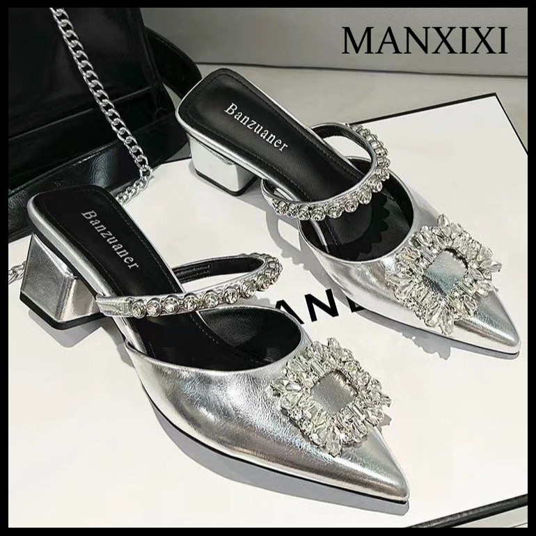 รองเท้าแตะผู้หญิง รองเท้าแตะแฟชั่นพื้นนุ่มเดินสบาย MANXIXI แฟชั่นผู้หญิงรองเท้าแตะล่อส้นต่ำไข่มุกสวยรองเท้าไม่มีส้น (ขนาด 35-39) ราคา 568 บาท*ส่งฟรี