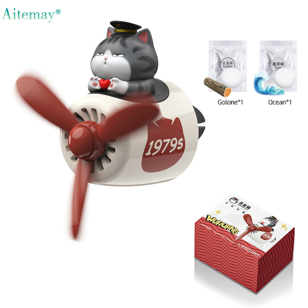 Aitemay Cute Cartoon Car Air Freshener Air Outlet Fragrance Fans Magnetic