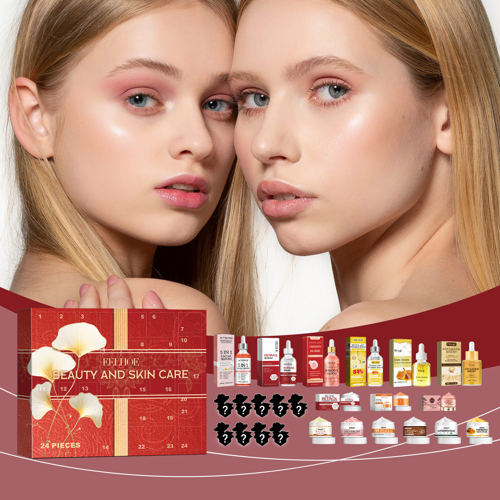 EELHOE Girls Makeup Advent Calendar Surprise Blind Box 24pcs Skin Care Products Gift Box Christmas Countdown Calendar Beauty Care Set Christmas Countdown Calendar Surprise Blind Box Girls Makeup Skincare Gift Box Christmas Countdown Calendar Beauty Care ราคา 1,549 บาท*ส่งฟรี
