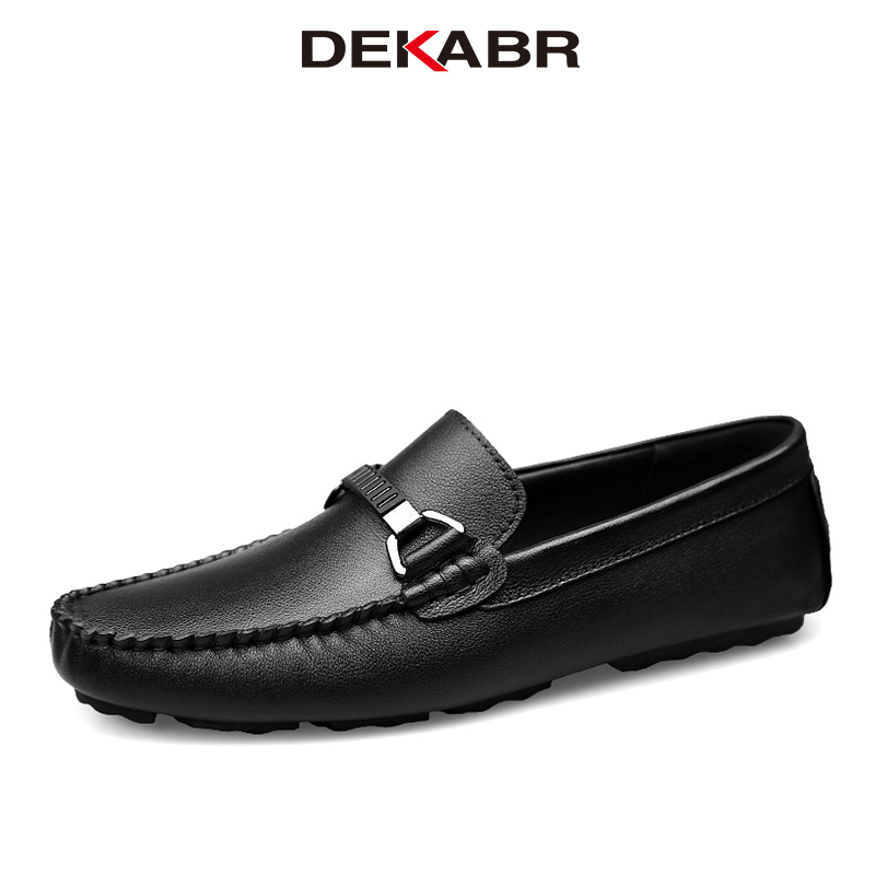 DEKABR Summer Loafers Men Luxury Brand Moccasins Leather Slip on Non-Slip Working Office Loafers for Men ราคา 972 บาท*ส่งฟรี