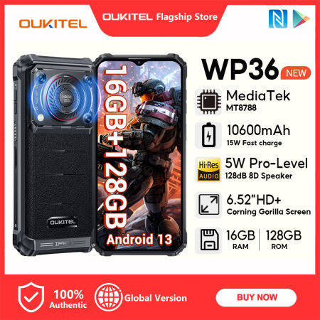 OUKITEL WP36 Rugged Smartphone, 16GB RAM, 10600mAh Battery